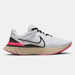 Προϋπολογισμός 🛒 Τρέξιμο | Running Nike React Infinity Run Flyknit 3 Ανδρικά Παπούτσια για Τρέξιμο WHITE/BLACK-PEARL WHITE-HYPER PINK 💯