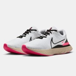 Προϋπολογισμός 🛒 Τρέξιμο | Running Nike React Infinity Run Flyknit 3 Ανδρικά Παπούτσια για Τρέξιμο WHITE/BLACK-PEARL WHITE-HYPER PINK 💯 -Nike πωλήσεων nike react infinity run fk 3 3