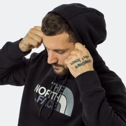 Νέος 🌟 Μπλούζες με Κουκούλα The North Face Drew Peak Ανδρική Μπλούζα Φούτερ TNF BLACK/TNF BLACK 🤩 -Nike πωλήσεων the north face m drew peak pullover hoodie 3