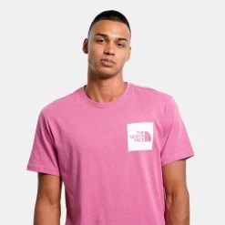 Best Pirce 🛒 T-Shirts | Μπλούζα κοντό μανίκι The North Face Ανδρικό T-Shirt RED VIOLET ✔️ -Nike πωλήσεων the north face m s s fine tee red violet 2