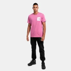 Best Pirce 🛒 T-Shirts | Μπλούζα κοντό μανίκι The North Face Ανδρικό T-Shirt RED VIOLET ✔️ -Nike πωλήσεων the north face m s s fine tee red violet 3