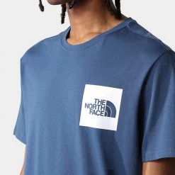 Η καλύτερη συμφωνία 😉 T-Shirts | Μπλούζα κοντό μανίκι The North Face Ανδρικό T-Shirt SHADYBLU/TNFWHT 🎁 -Nike πωλήσεων the north face m s s fine tee shadyblu tnfwht 3