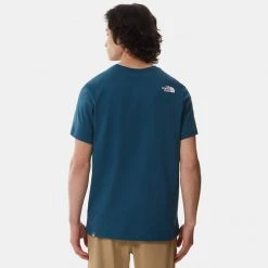 Ολοκαίνουργιο 😀 T-Shirts | Μπλούζα κοντό μανίκι The North Face Mount Line 2 Ανδρικό T-Shirt MONTRYBLU/TNFWT 🌟 -Nike πωλήσεων the north face m s s mount line tee montryblu tn 1