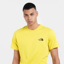 Προώθηση 🎁 T-Shirts | Μπλούζα κοντό μανίκι THE NORTH FACE Simple Dome Ανδρικό T-shirt ACID YELLOW 🎁 -Nike πωλήσεων the north face m s s simple dome te acid yellow 2