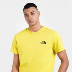 Προώθηση 🎁 T-Shirts | Μπλούζα κοντό μανίκι THE NORTH FACE Simple Dome Ανδρικό T-shirt ACID YELLOW 🎁 -Nike πωλήσεων the north face m s s simple dome te acid yellow 3