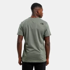 Καλύτερη πώληση ✔️ T-Shirts | Μπλούζα κοντό μανίκι The North Face Simple Dome Ανδρικό T-Shirt THYME/TNF BLACK 😍 -Nike πωλήσεων the north face m s s simple dome te thyme tnf bl 1