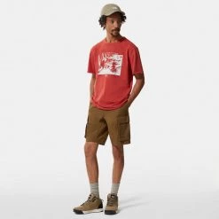 Η καλύτερη συμφωνία 🥰 T-Shirts | Μπλούζα κοντό μανίκι The North Face Him Ανδρικό T-shirt TANDORI SPICE RED 👍 -Nike πωλήσεων the north face m ss him btl src tee tandori spce 3