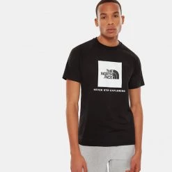 Flash Sale 😀 T-Shirts | Μπλούζα κοντό μανίκι The North Face Ανδρικό T-Shirt TNFBLACK/TNFWHT ❤️