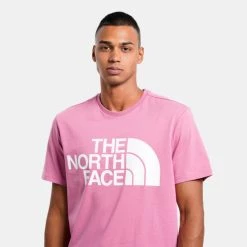 Συμφωνίες 😉 T-Shirts | Μπλούζα κοντό μανίκι The North Face Standard Ανδρικό T-Shirt RED VIOLET 🧨 -Nike πωλήσεων the north face m standard ss tee red violet 2