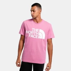 Συμφωνίες 😉 T-Shirts | Μπλούζα κοντό μανίκι The North Face Standard Ανδρικό T-Shirt RED VIOLET 🧨